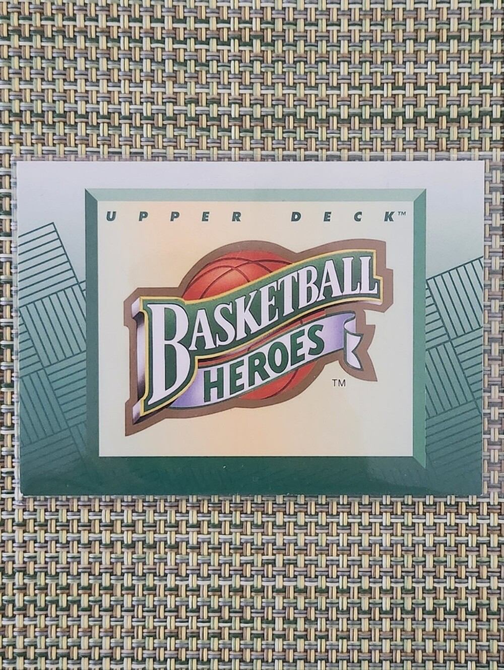 Larry Bird Upper Deck Basketball Heroes Header Card